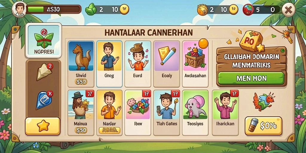 Sistem multiplayer yang memungkinkan interaksi pemain.