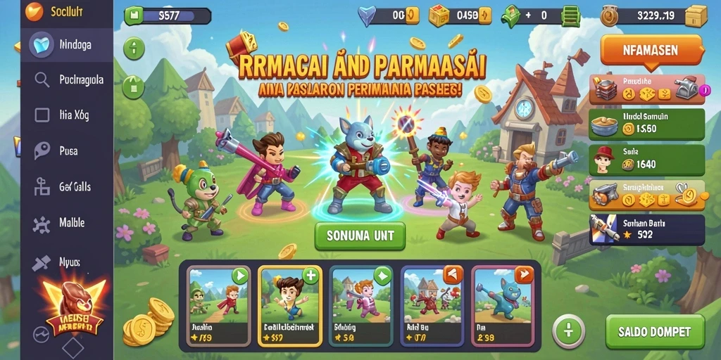 Fitur sosial yang memungkinkan interaksi antar pemain.