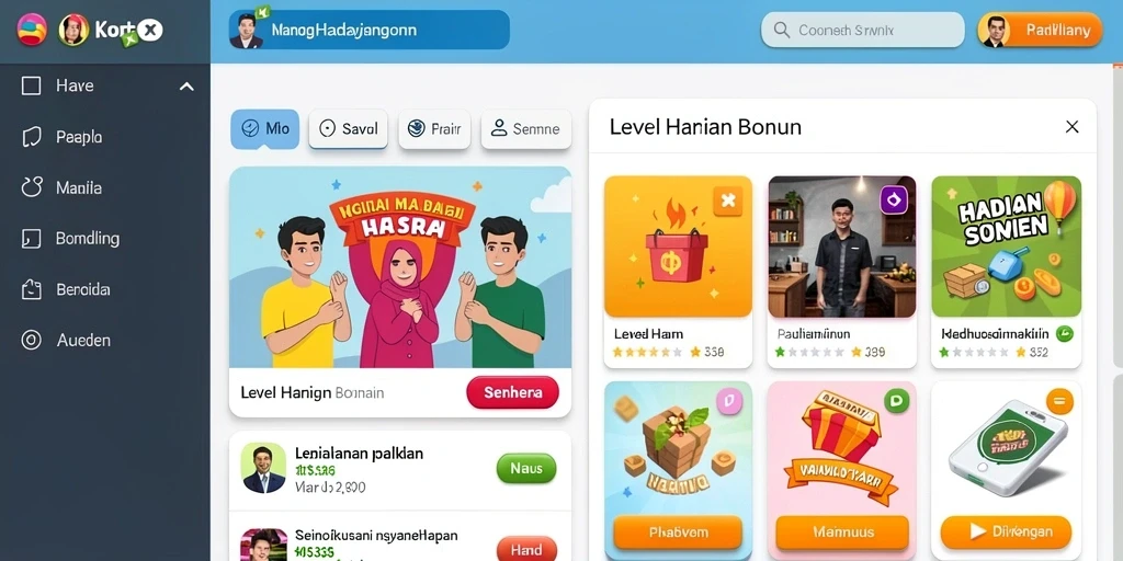 Leaderboard untuk bersaing dengan pemain lain.
