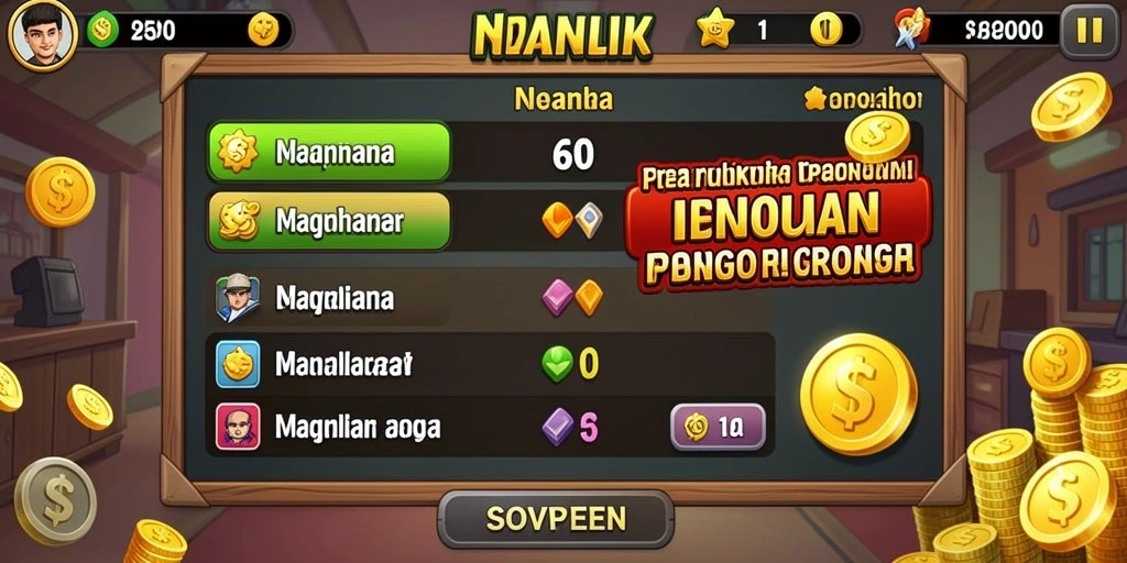 Tampilan karakter unik dengan desain menarik.